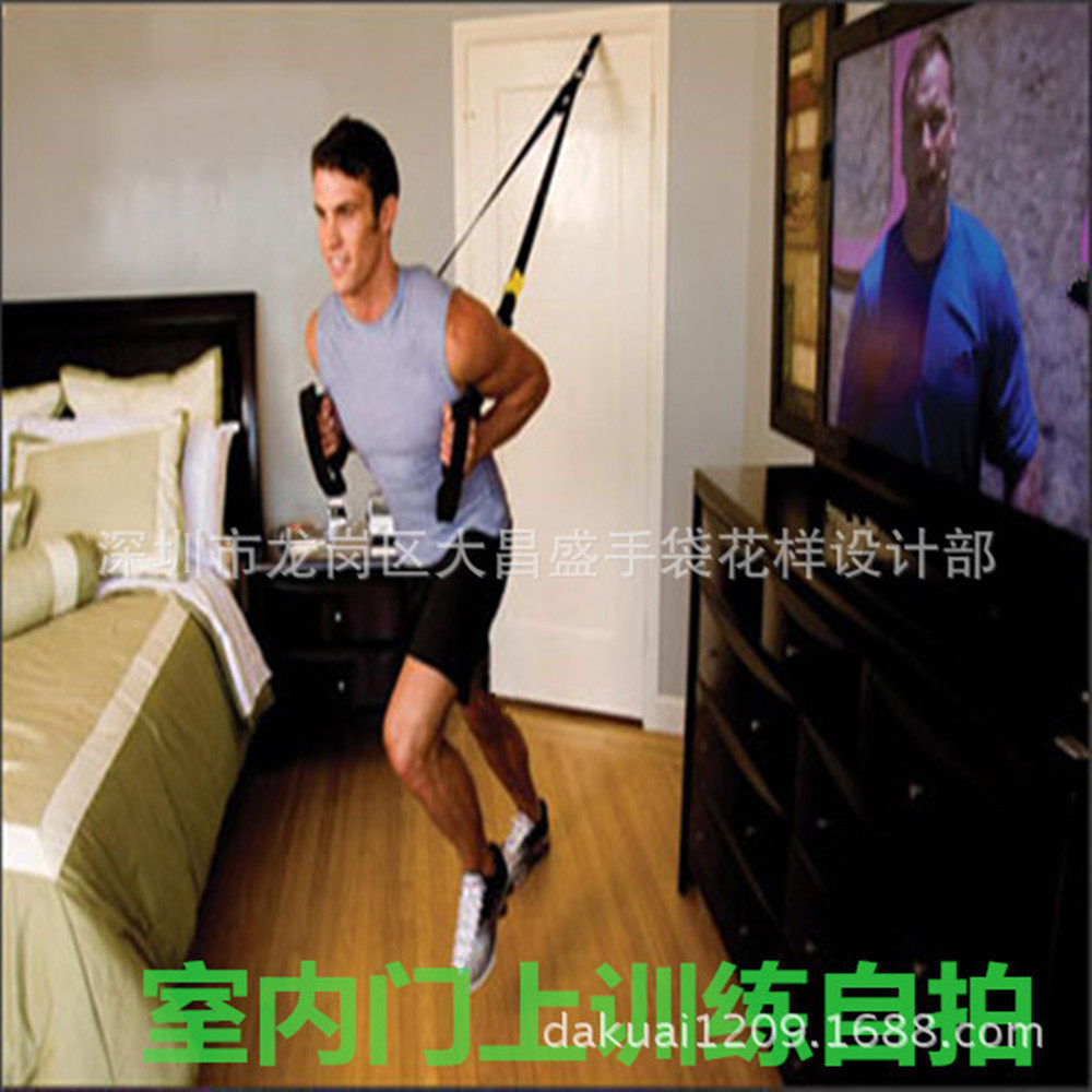 悬挂式体能训练拉力带悬吊式训练带门上核心健身带肌肉群健身带