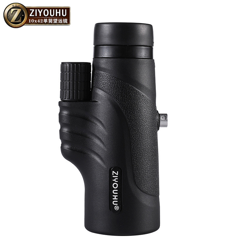 热销自由倍单筒望远镜10x42高倍望远镜高清成像轻巧便携户外10虎