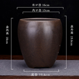 紫砂花盆兰花盆创意陶瓷精品古红泥盆景盆栽蕙兰春兰客厅吊兰批发