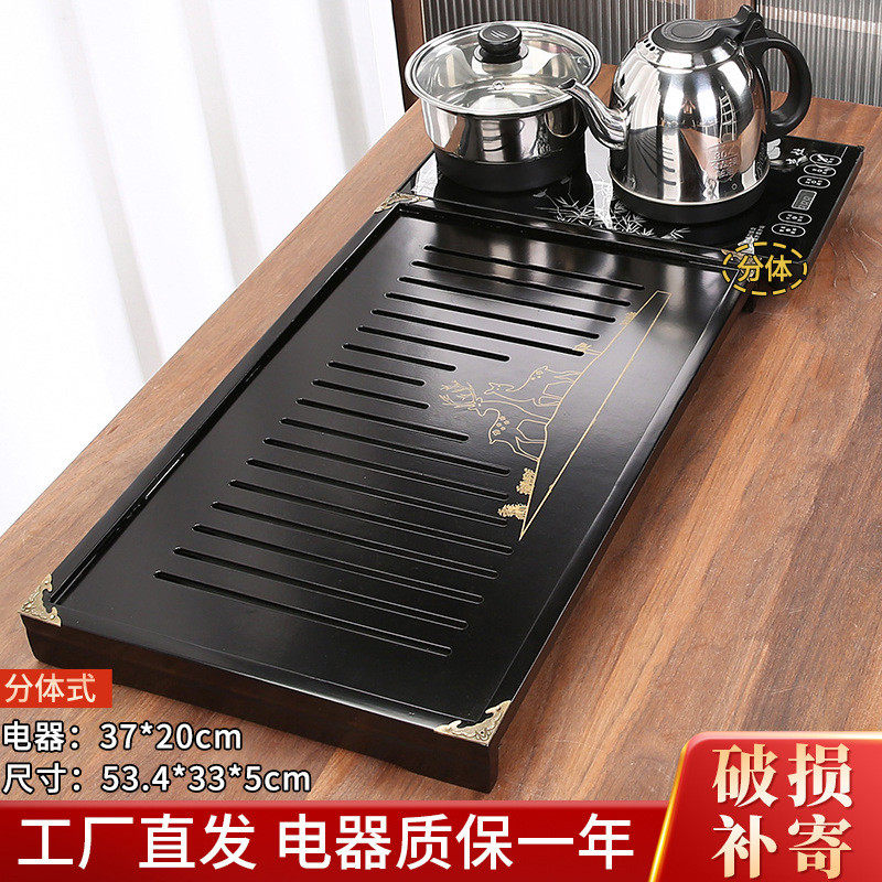 实木茶盘茶台茶具套装家用喝茶全自动一体整套功夫茶具泡茶道客厅