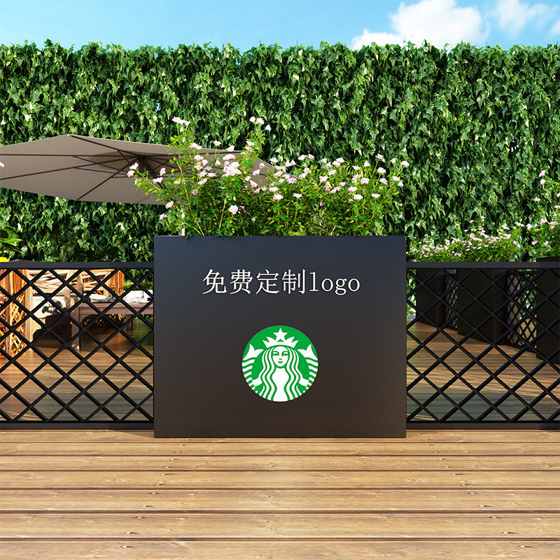 厂家北欧户外庭院花盆架落地式铁艺立体花箱咖啡厅室外绿植花批发