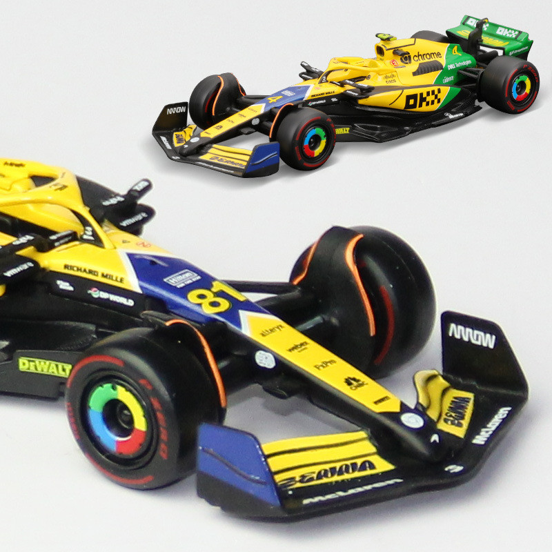 热销合金高1:43迈凯伦2024mcl38摩纳哥塞纳gp方程式赛车比美模型