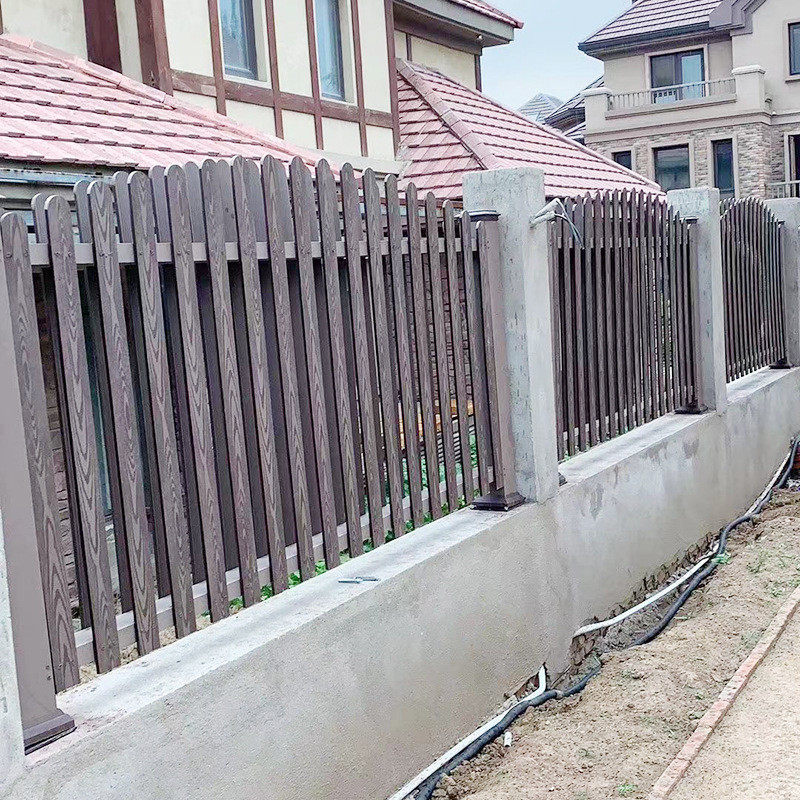 户外景观塑木栈道公园防腐木塑扶手平台水上凉亭栅栏