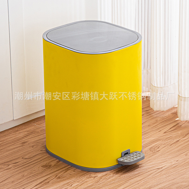 轻奢垃圾桶带盖家用厕所卫生间客厅创意脚踩圾垃桶大号厨房有盖