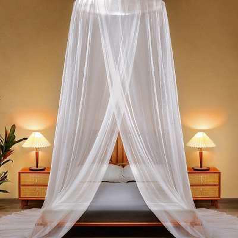 ki9s吸顶圆顶无需支架公主风加密蚊帐家用床吊顶快速安装折叠方便