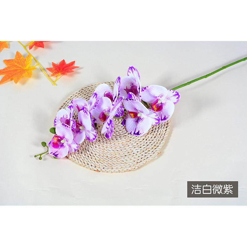 蝴蝶兰花胶片手感假花仿真花卉盆景客厅高档室内装饰植物盆栽摆件