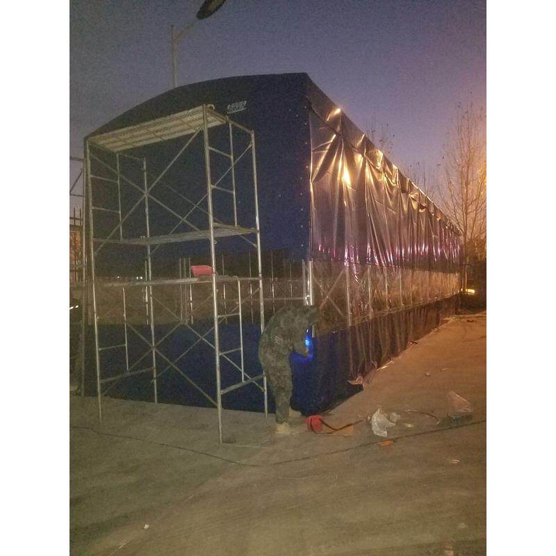 推拉棚雨棚帐篷大型仓库推拉大排档夜宵蓬电动遮阳棚移动伸缩折叠