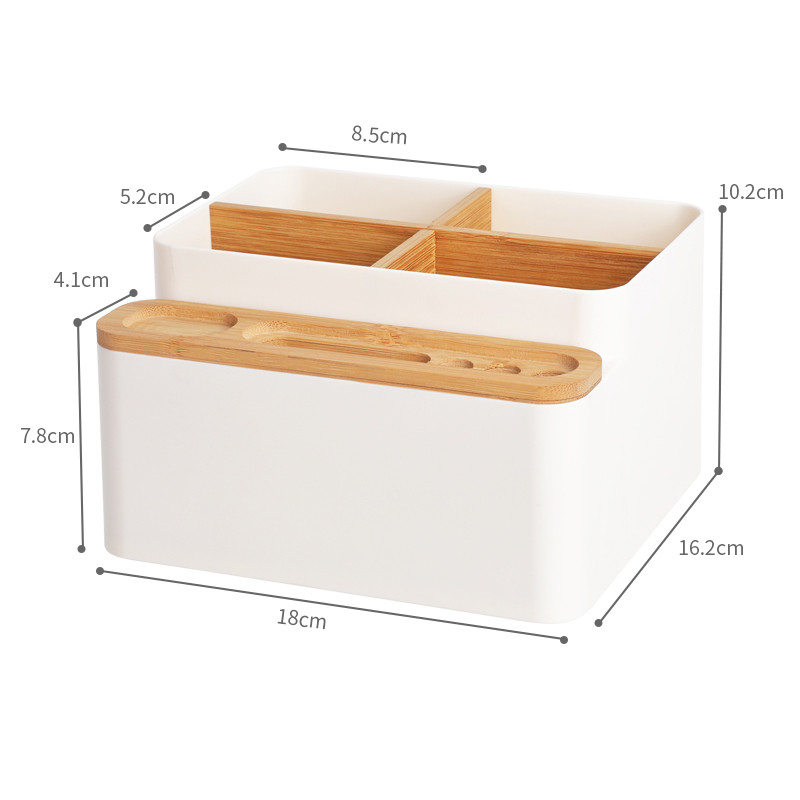 tuf4纸巾盒抽纸盒客厅茶几多功能遥控器收纳盒床头柜桌面置物弹簧