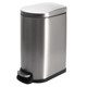 不锈钢垃圾桶大容量厨房纸篓办公室酒店有盖欧式 缓降脚踏客厅40l