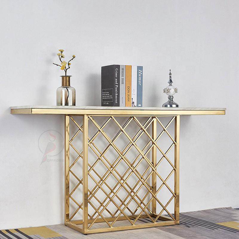 热销艺术玄关桌正对门大理石玄关柜条案台走廊轻奢入户岩板玄关台