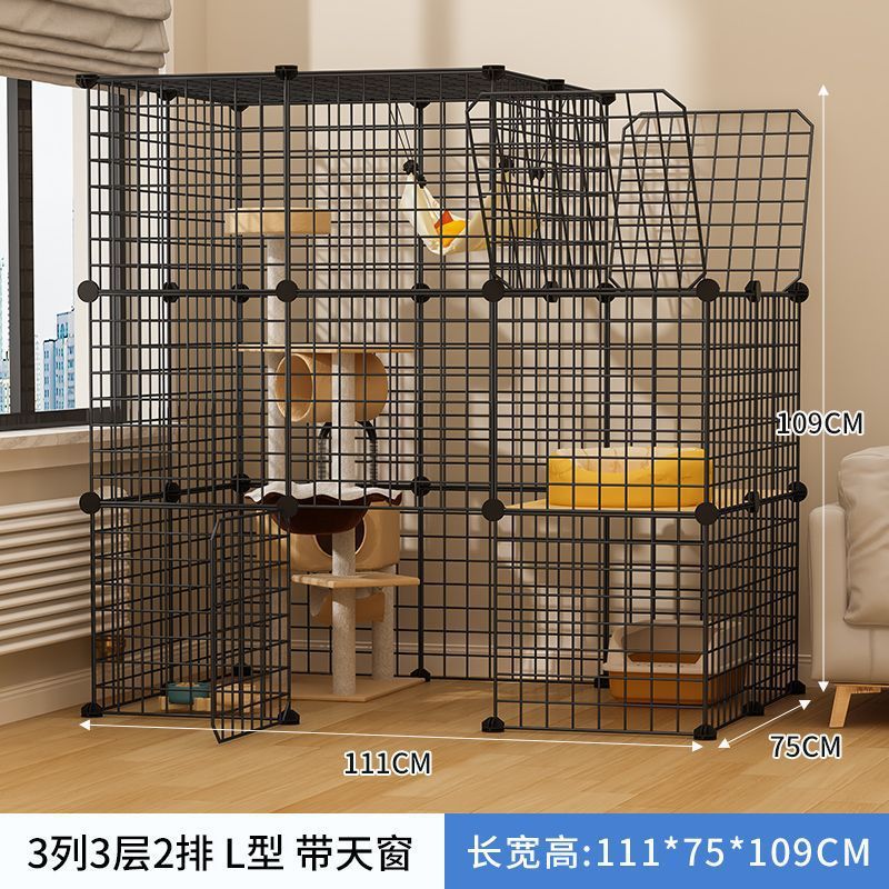 猫窝双层猫笼猫别墅家用室内自由空间猫咪幼猫两层带厕所一体