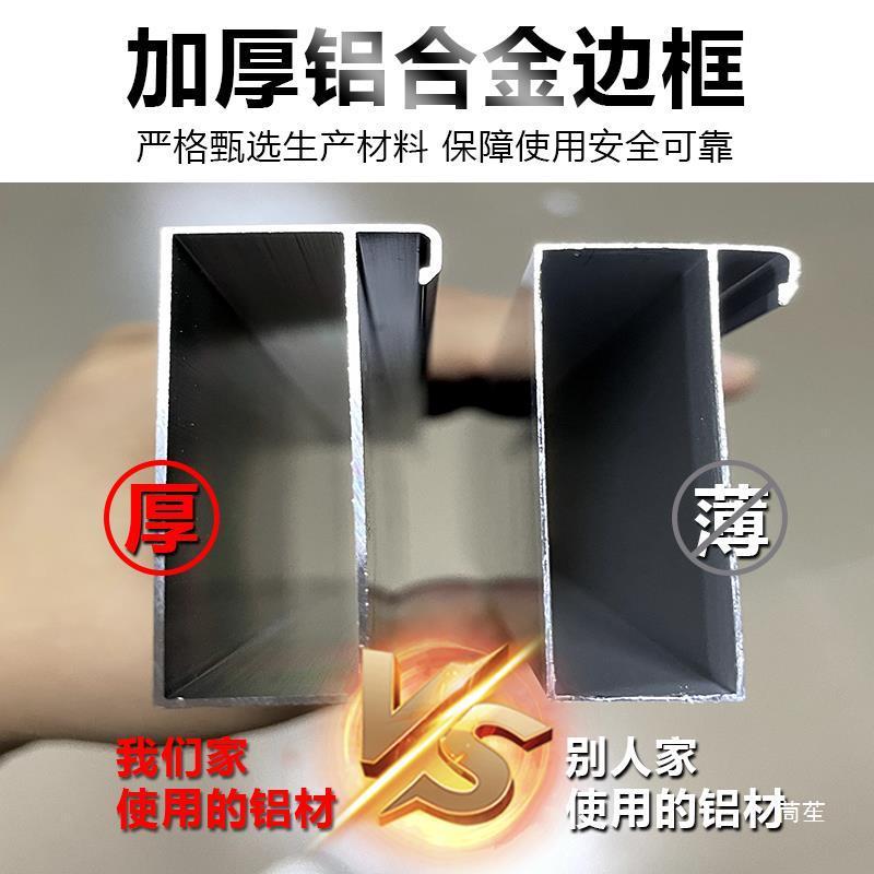 热销厨房橱柜门钢化玻璃晶钢门板免打孔带框灶台柜门自装