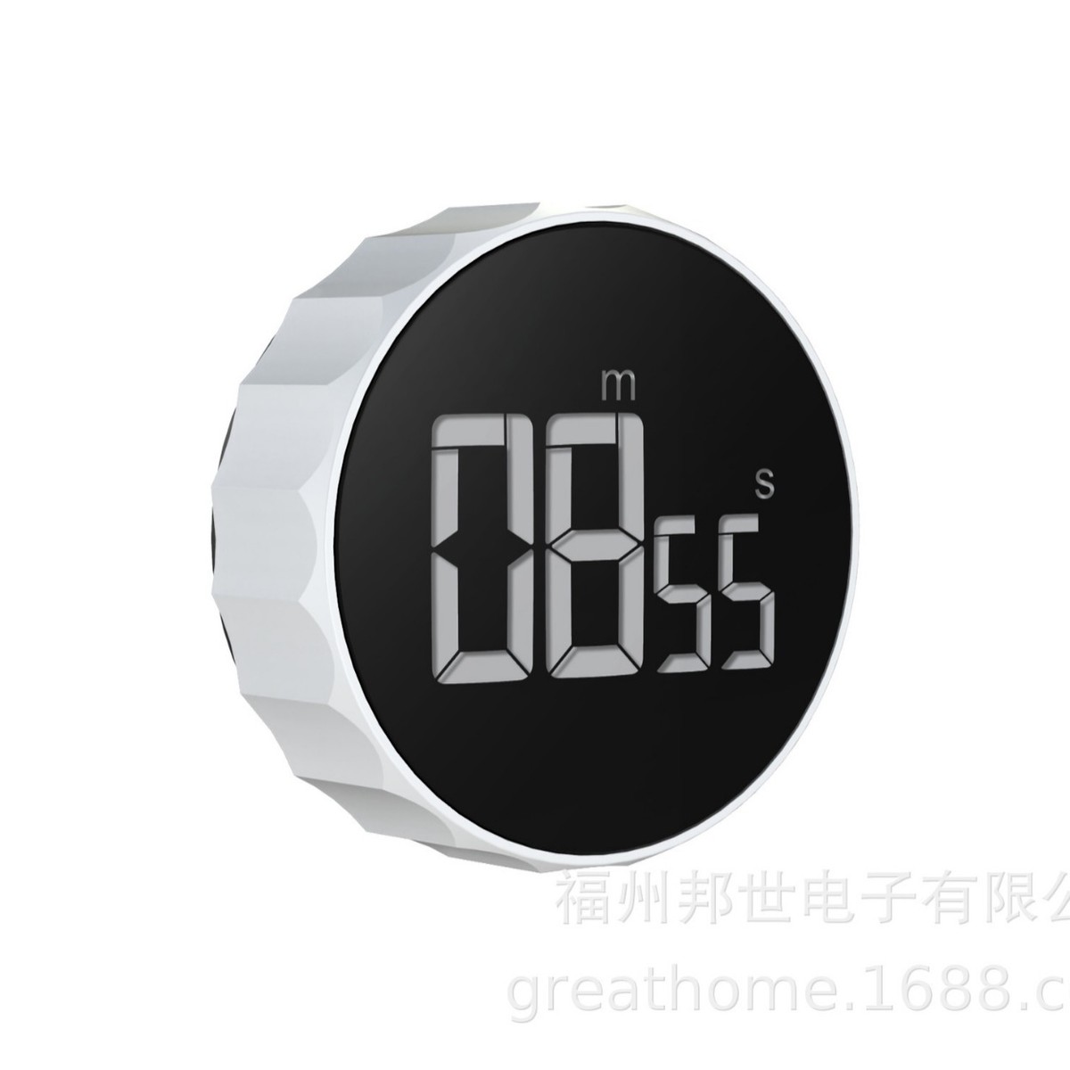 led分圆形定时器家用厨房烘焙倒计时器99大屏学习运动时间管理器