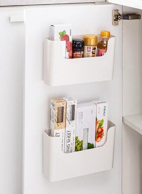 9WOR厨房柜门收纳盒橱柜门后置物架挂墙墙上壁挂收纳架窄长型整