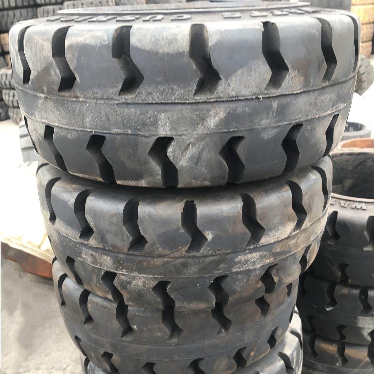 热销可配压配式实心轮胎16x6x101/218x5x121/8各种尺寸型钢圈