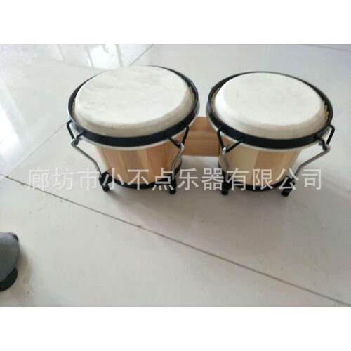奥尔夫幼儿邦戈鼓儿童打击乐器带架子一体鼓音乐教具班戈鼓