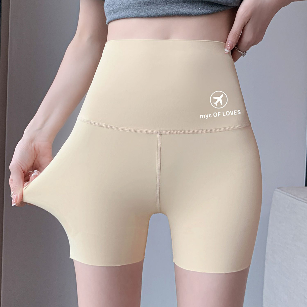 鲨鱼裤夏季薄款安全裤女防走光外穿收腹提臀瑜伽骑行打底短裤三分