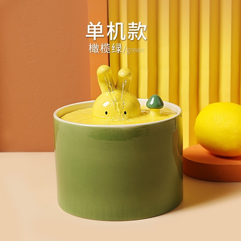 猫咪恒温饮水机宠物加热饮水器幼猫喝水不湿嘴碗喂食狗狗用品陶瓷