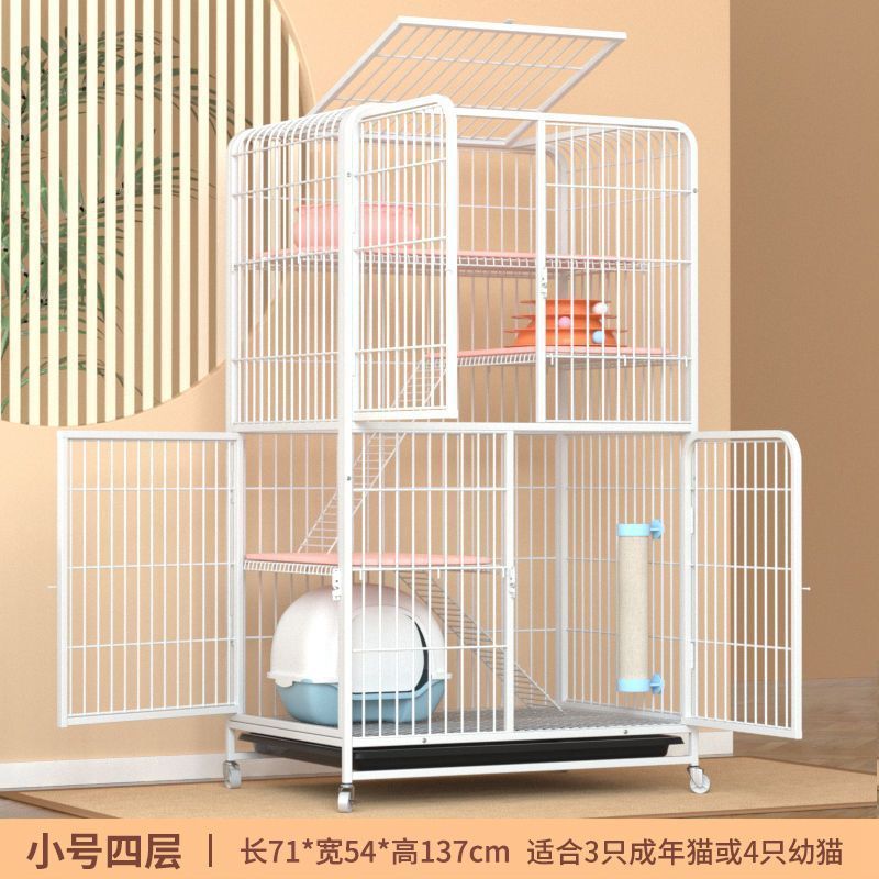 猫笼家用猫别墅超大猫舍猫咪笼子厕所带室内大号宠物猫窝房子批发