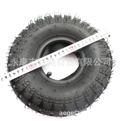 热销4.10/3.50-4内外轮胎3.50-4手推车方块外胎4.103.50-4内胎仓