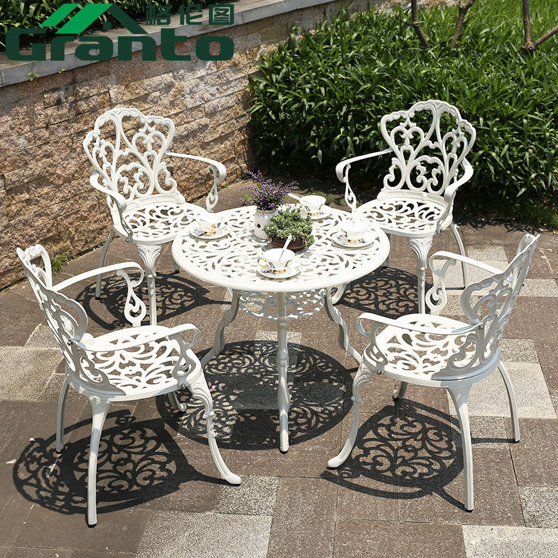 新款户外庭院铸铝茶几休闲花园别墅阳台外摆欧式室外铁艺桌椅组合,住宅家具,桌椅套件,淘宝优惠券,粉丝福利购,淘宝优惠卷