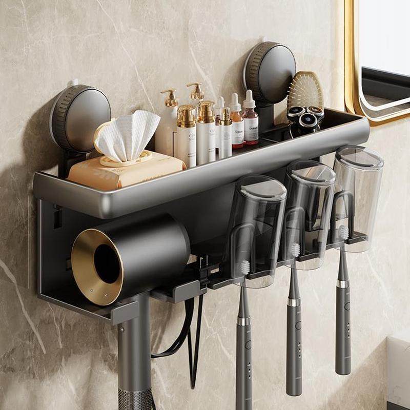 吸盘牙刷置物架免打孔卫生间牙杯收纳支架壁挂式漱口杯吹风机架子,包装,基发泡沫,淘宝优惠券,粉丝福利购,淘宝优惠卷