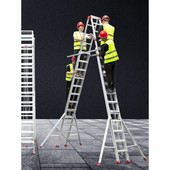 米米米米伸缩梯子加厚铝合金人字梯双面升降伸缩梯工