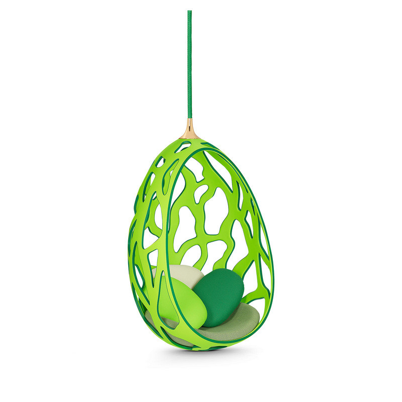 轻奢休闲设计师玻璃钢悬挂摇篮椅子创意现代客厅阳台懒人镂空吊椅