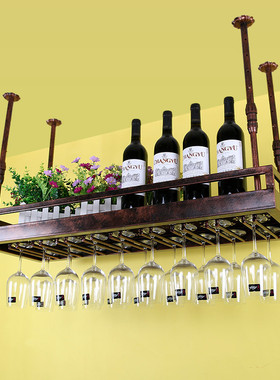 摆件悬挂高脚杯架创意红酒杯架倒挂吊杯架花架置物架红酒架