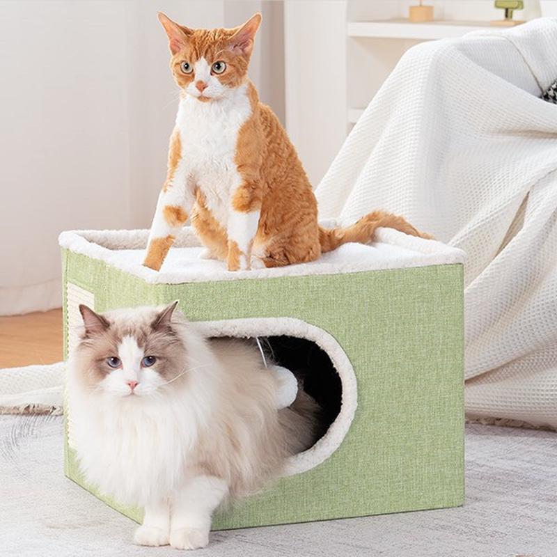 定制双层宠物窝布料四季通用猫窝可折叠尺寸定制猫窝猫房子