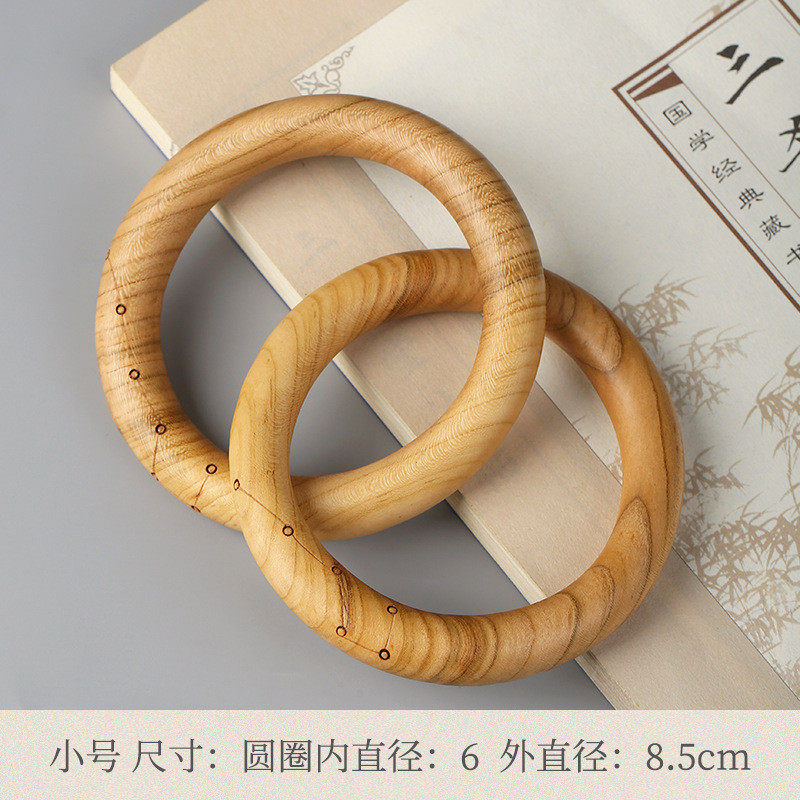 天然雷击木木枣乾坤圈阴阳镯桃木紫薇讳木雕手把件张至顺黄中宫