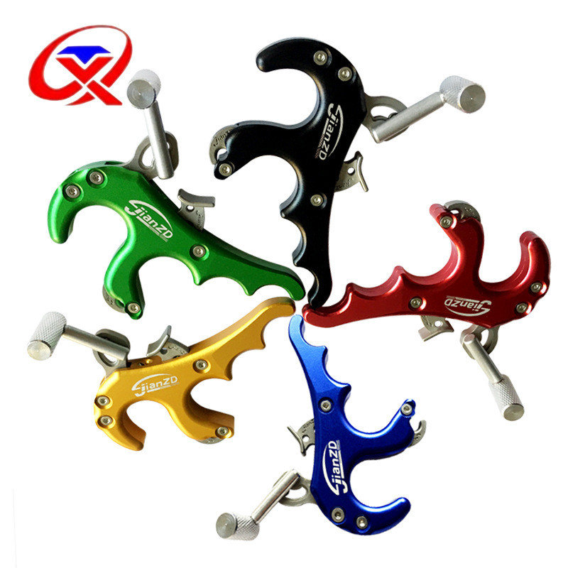 弓箭四指握撒全自动撒放器复合弓钳式撒放竞技射准射箭配件