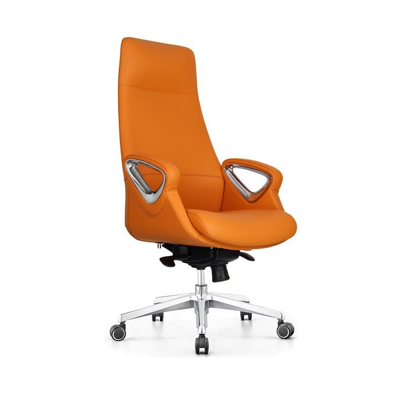 高背舒适大班椅老板久坐牛皮座椅总裁家用办公商务椅会议室班前椅