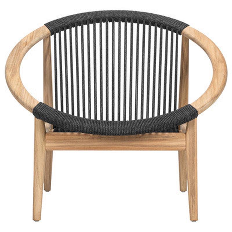 定制沙发椅实木户外单人柚木休闲藤编懒人阳台小茶几组合户外家具