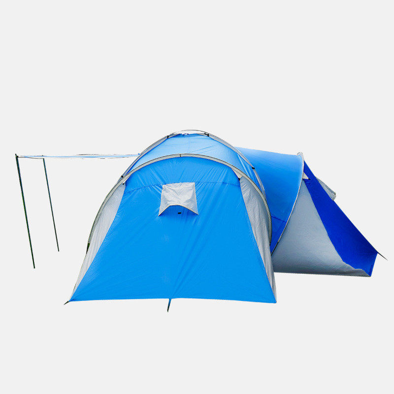 七彩家户外野营露营帐篷6-8人大型帐篷营地帐篷三室一厅