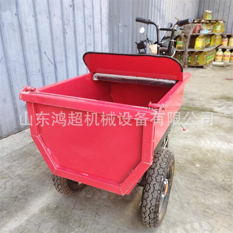 热销电动灰斗车手推三轮工地用翻斗车座驾式柴油车灰拉