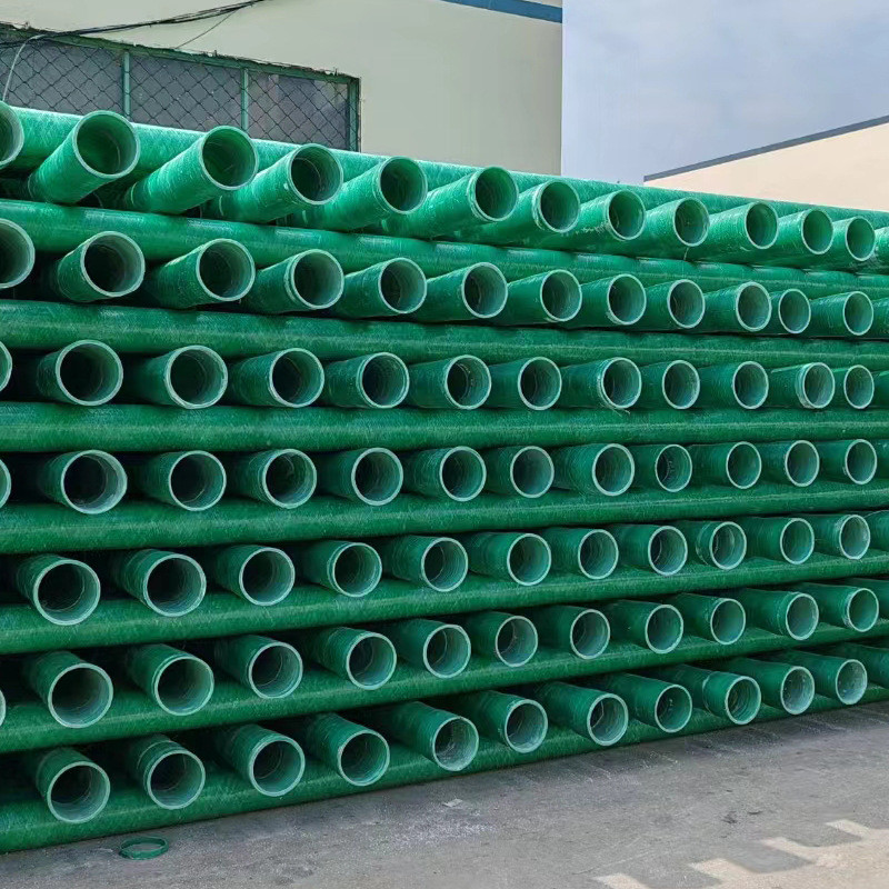 热销玻璃钢管道地大口径式埋管道玻璃钢工艺管夹砂缠绕管道