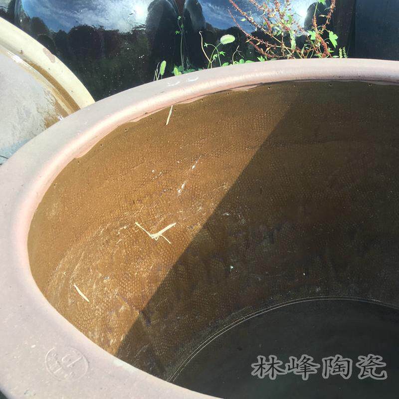 热销宜兴陶瓷酒缸缸700/1000斤水粗陶民用窖藏酿酒罐鱼缸荷花缸