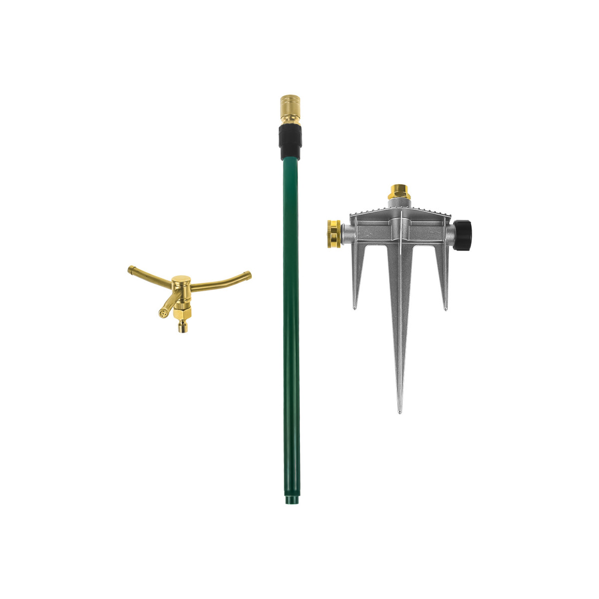 庭院花园旋转园林水器洒三臂地插360°伸缩洒水器