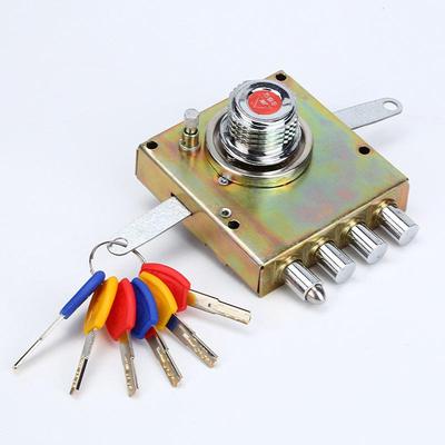 老式四柱自动碰锁防盗门锁叶片锁锁芯锁体保德安四柱锁体