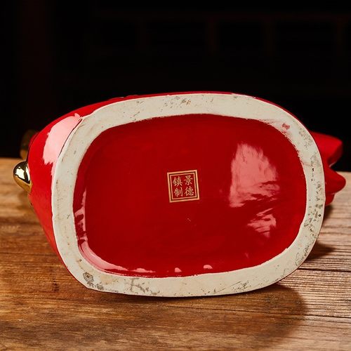 热销陶瓷酒瓶5斤装中国梦艺术空酒坛坛红旗纪念酒瓶密封酒壶泡酒