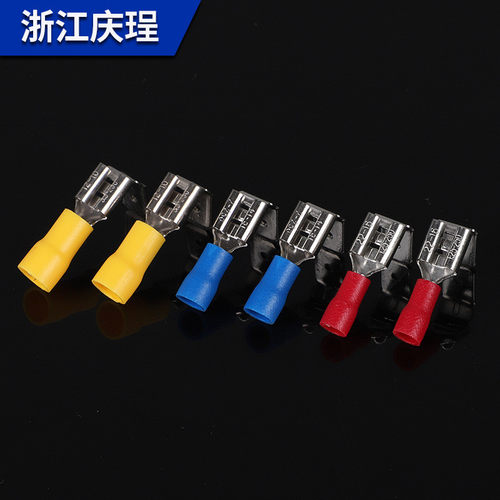 热销跨境货源pbdd1.25-250扇背型公母预绝缘接线端子接头背式冷压