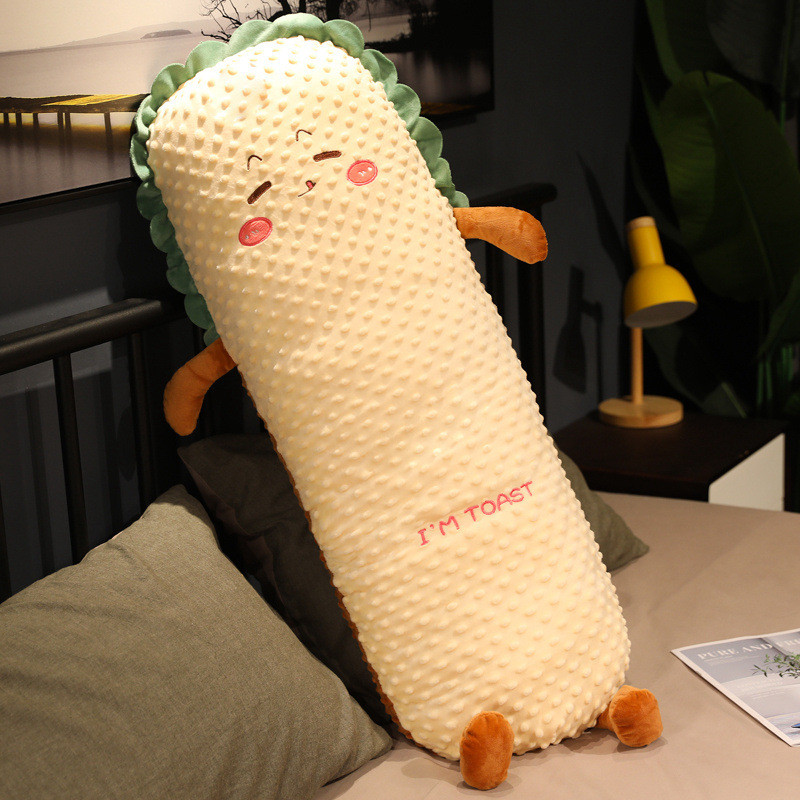 jz05批发豆豆绒长条枕抱枕男生宿舍抱着睡觉侧睡夹腿女生床头靠背