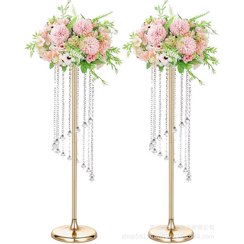 热销婚庆珠帘s型旋转摩天轮路引花器摆件舞台礼堂桌花道具婚橱窗