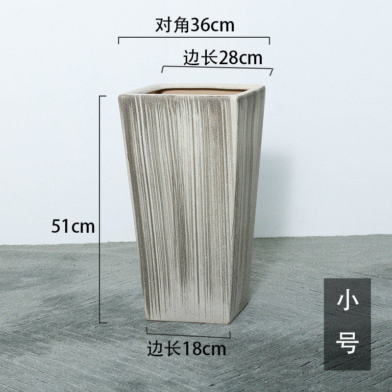 特大号方口高款四陶瓷花盆正方形高筒青叶榕花盆家用摆件个性展厅,鲜花速递/花卉仿真/绿植园艺,花盆,淘宝优惠券,粉丝福利购,淘宝优惠卷