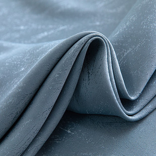 卧室客厅提花奶茶色窗帘简约现代高精密飘窗防晒隔热遮光帘