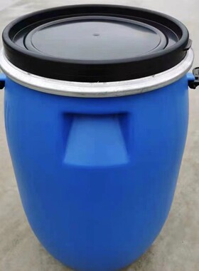 厂家直销现货供应60l法兰蓝色带箍壁加厚桶圆桶更加牢固