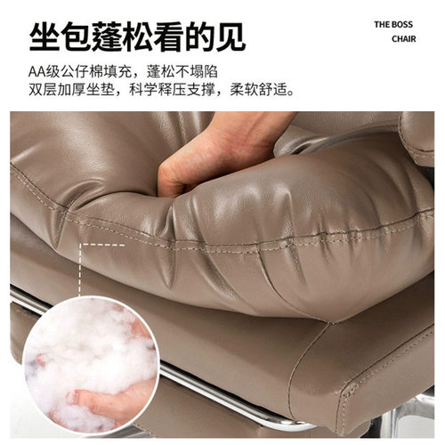 家用电脑椅靠背可躺沙发椅书房办公座椅老板椅子轻奢久坐新品