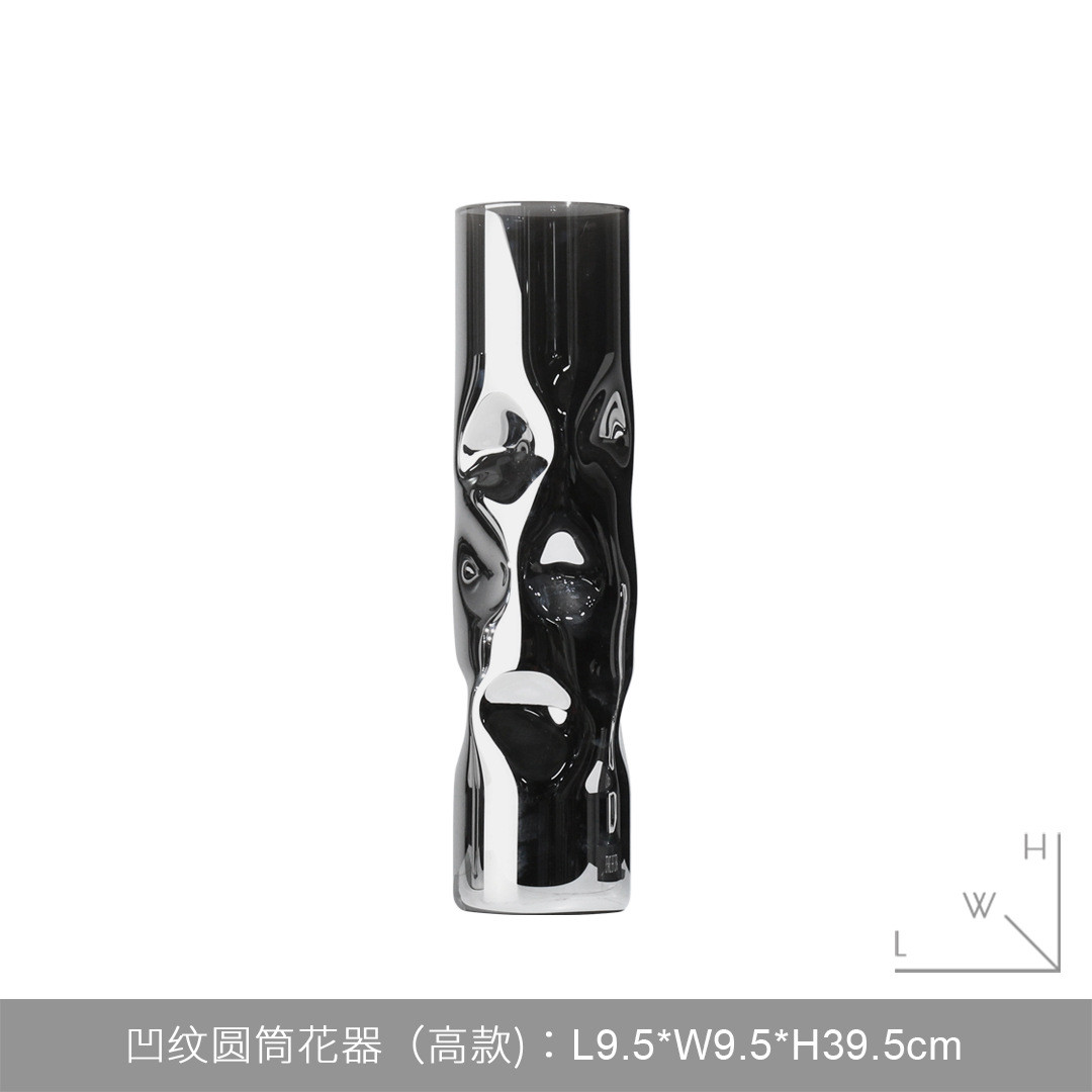 简约客厅茶几插干花瓶花器样板房饰品玄关柜别墅酒店摆件软装餐厅