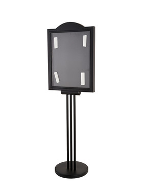 热销p-12黑色烤漆酒店立式迎宾牌商场游乐场西餐厅美式指示牌门口